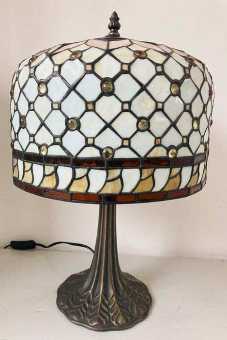 Lampe - bronze, verre, Antiek en Kunst, Curiosa en Brocante