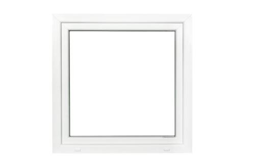 PVC raam draaikiep b100xh100 cm wit stomp, Doe-het-zelf en Bouw, Glas en Ramen, Dubbelglas, Nieuw, Gevelraam of Ruit, 80 tot 120 cm