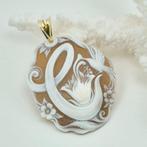 Verguld, Zilver - Cameo - Handgesneden maas