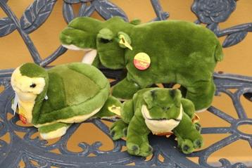 Steiff: Cosy Hippo, Cosy Froggy en Cosy Slo - Ours en
