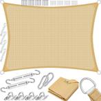 Schaduwdoek - Zonnezeil - Rechthoekig - 2x4 m - Zand - KESSE, Verzenden