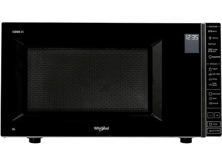 Whirlpool -  Microgolfoven Met Grill Cook 30  - Zilver, Elektronische apparatuur, Microgolfovens, 60 cm of meer, Draaiplateau