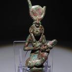 Égypte ancienne Bronze Isis allaitant la figure, Verzamelen