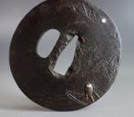 boot man maan berg zilveren inleg - IJzer (gegoten/gesmeed)