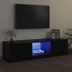 vidaXL Tv-meubel met LED-verlichting 140x40x35,5 cm zwart, Verzenden, Nieuw