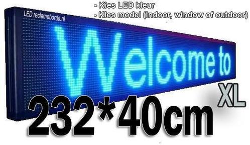 Professionele LED lichtkrant afm. 232 x 40 x 7 cm, Huis en Inrichting, Woonaccessoires | Overige, Verzenden