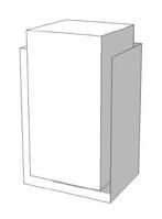 *TIP*  SUPER HIGH GLOSSY TOONBANK WIT MET plank links 65 CM, Zakelijke goederen, Ophalen of Verzenden
