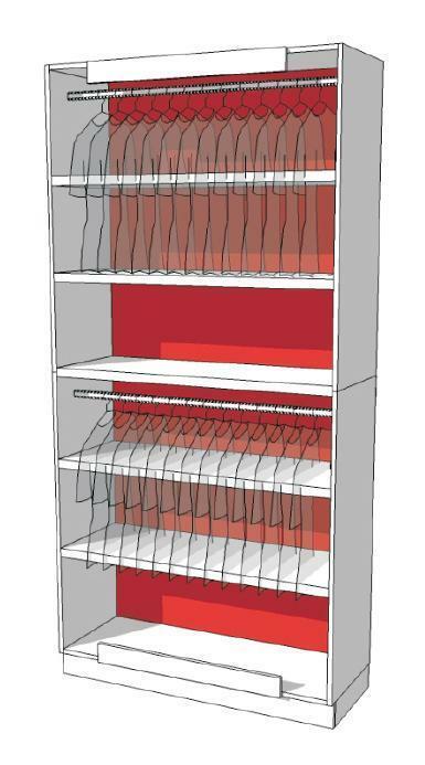 *TIP*  Strakke design kast glossy wit duotone R-EC-002-A, Zakelijke goederen, Kantoor en Winkelinrichting | Winkel en Inventaris