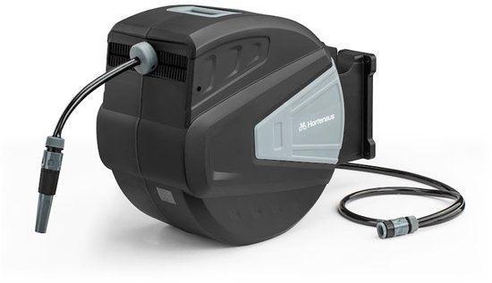 2dekans | Hortensus Wandslangbox 40 m – Grijs – Zwenkbare, Tuin en Terras, Hand-tuingereedschap, Ophalen of Verzenden