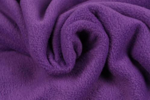 10 meter fleece stof - Paars - 100% polyester, Hobby en Vrije tijd, Stoffen en Lappen, 120 cm of meer, 200 cm of meer, Paars, Nieuw