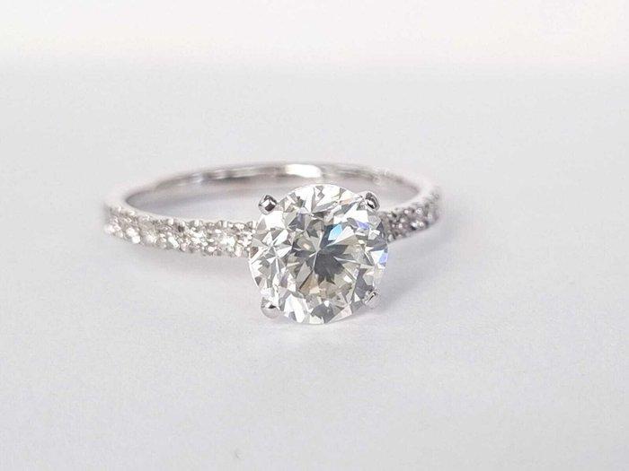 Verlovingsring - 18 karaat Witgoud - 1.64ct. tw. Diamant, Handtassen en Accessoires, Antieke sieraden