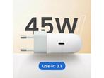 Veiling - Google USB-C Snellader 45W  3A Wit, Nieuw
