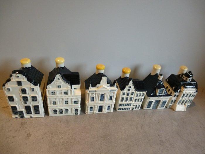 KLM-huisje - Bols - Zes KLM/Bols huisjes 84, 85, 86, 88, 99, Antiek en Kunst, Antiek | Wandborden en Tegels