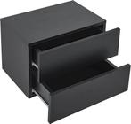 2dekans | Zwevend Nachtkastje - 40 x 29 x 30 cm - Zwart - 2, Ophalen of Verzenden, Nieuw