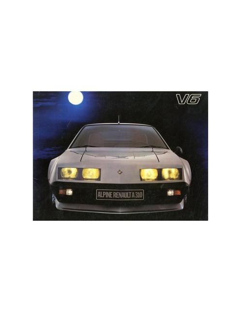 1978 ALPINE A310 V6 BROCHURE FRANS, Boeken, Auto's | Folders en Tijdschriften