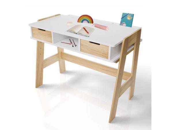 Veiling - Kinderbureau Fietje - In Hoogte Verstelbaar - Wit, Kinderen en Baby's, Kinderkamer | Overige Meubels, Nieuw