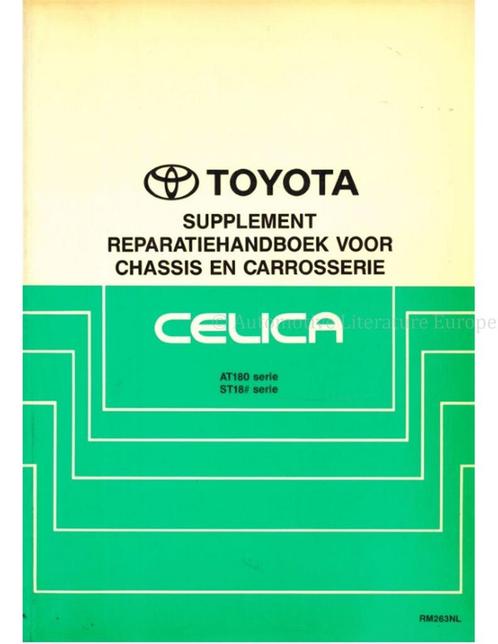 1992 TOYOTA CELICA CHASSIS & CARROSSERIE (SUPPLEMENT), Autos : Divers, Modes d'emploi & Notices d'utilisation