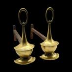 Vuurbok (2) - IJzer, Verguld brons