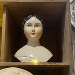 Buste, Mademoiselle Edith – Buste poupée vintage revival -, Antiek en Kunst