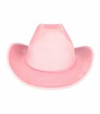 Cowboyhoed - Western Hoed - Velvet - One Size - Roze, Vêtements | Femmes