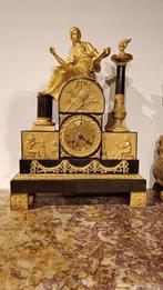 Pendule - - Verguld brons - 1800-1850 - Franse haardklok, Antiek en Kunst
