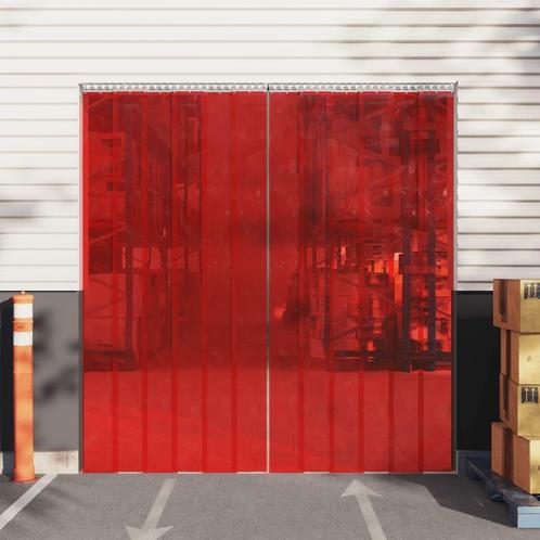 vidaXL Deurgordijn 300x2,6 mm 25 m PVC rood, Huis en Inrichting, Stoffering | Gordijnen en Lamellen, Nieuw, Verzenden