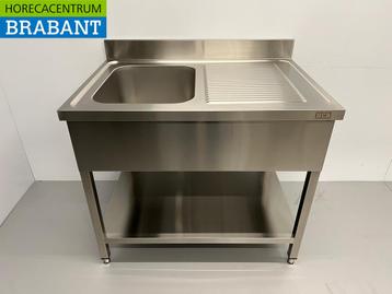 Evier en acier inoxydable 100 x 70 cm Horeca, Articles professionnels, Verzenden