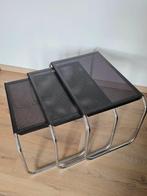 Set bijzettafels - Staal, Metaal - Drie bijzettafeltjes