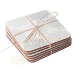 Mandala onderzetters Grijs set van 6, Huis en Inrichting, Woonaccessoires | Kandelaars en Kaarsen, Verzenden, Nieuw