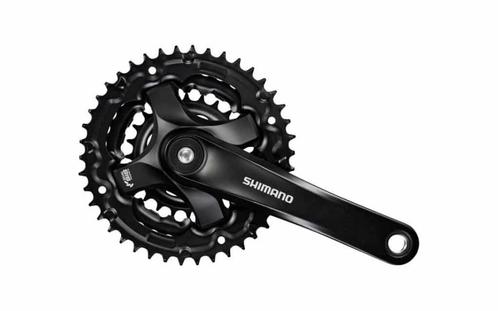 Crankstel Shimano FC-TY501 6/7/8 speed 42x34x24T - zwart, Vélos & Vélomoteurs, Vélos Pièces, Envoi