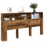 vidaXL Hoofdbordkast 200x19x103,5 cm bewerkt hout oud, Verzenden, Nieuw