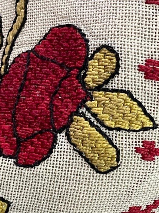 ricami fatti a mano lavorazione antica a telaio - Bedsprei -, Antiek en Kunst, Antiek | Tapijten, Tafelkleden en Textiel