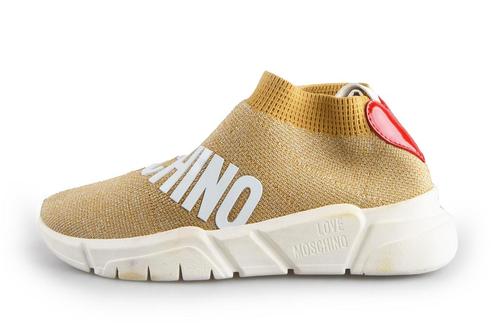 Love Moschino Hoge Sneakers in maat 40 Beige | 10% extra, Vêtements | Femmes, Chaussures, Envoi