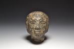 Oude Egypte, Middenrijk Graniet Steen hoofd - 8.2 cm