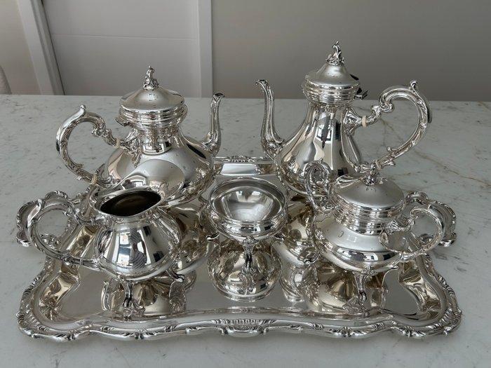 Camusso - Camusso - Theeservies (6) - .925 zilver, Antiek en Kunst, Antiek | Zilver en Goud