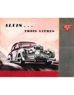 1956 ALVIS TROIS LITRES BROCHURE FRANS, Nieuw