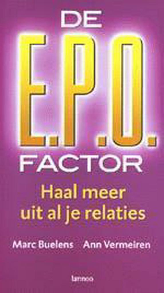 De EPO factor 9789020957525 Buelens, Boeken, Politiek en Maatschappij, Zo goed als nieuw, Verzenden