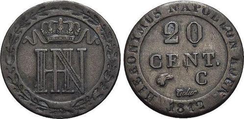 20 Centimes 1812 C Westfalen-koenigreich Hieronymus Napol..., Timbres & Monnaies, Monnaies | Europe | Monnaies non-euro, Envoi