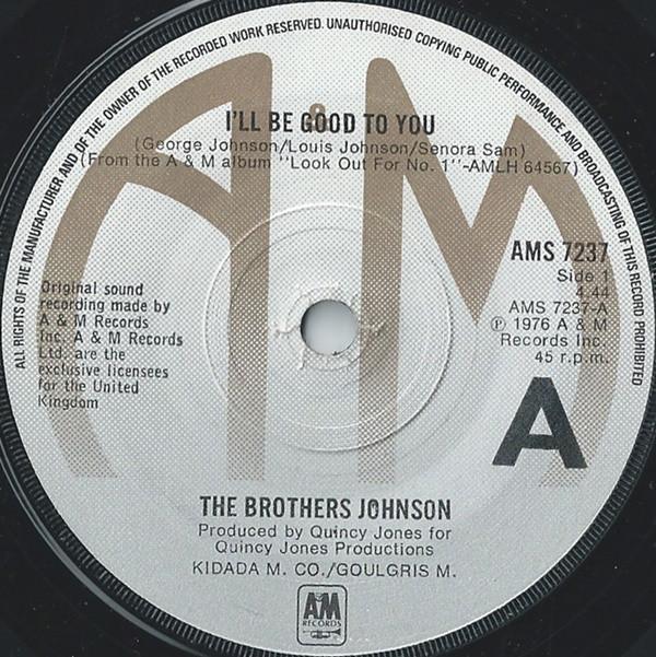 Brothers Johnson - Ill Be Good To You, CD & DVD, Vinyles | Pop, Envoi