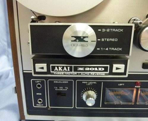 Akai - X201D Reel-to-reel deck 18 cm, Audio, Tv en Foto, Radio's