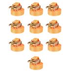 vidaXL Spanbanden 1 ton 6mx38mm oranje 10 st, Doe-het-zelf en Bouw, Verzenden, Nieuw