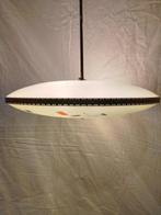 Lampe à suspendre - laiton et verre - Lustre en laiton et en