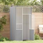 vidaXL Vogelkooi 115x78x200 cm gegalvaniseerd staal grijs, Verzenden, Nieuw