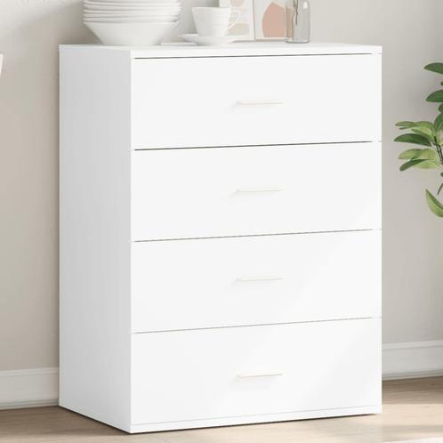 vidaXL Dressoir 60x39x80 cm bewerkt hout wit, Huis en Inrichting, Kasten | Dressoirs, Nieuw, Verzenden