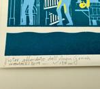 Sarah Caps - Linogravure originale – “Acqua Granda Venezia