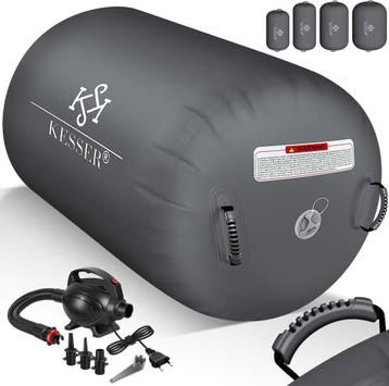 Grote opblaasbare fitnessrol - air roll - 100x60 cm - met beschikbaar voor biedingen