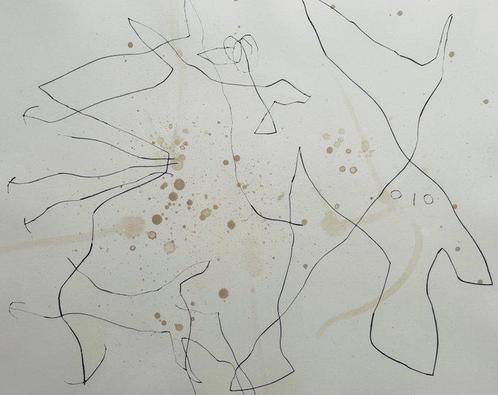 Joan Miro (1893-1983) - Flux de laimant - Pointe-sèche, Antiek en Kunst, Antiek | Overige Antiek