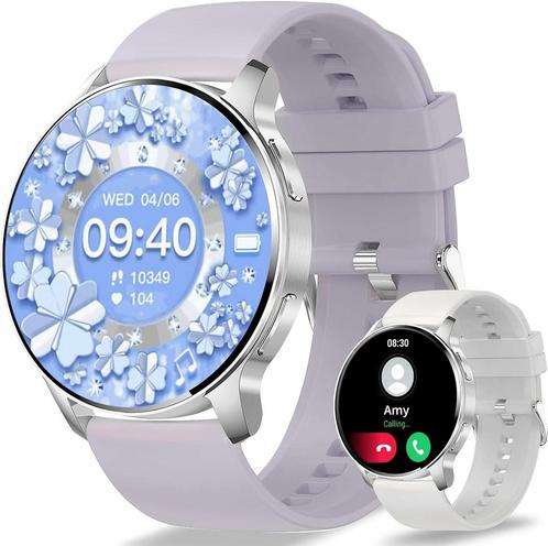 Smartwatch voor dames met telefoniefunctie, hartslagmeter..., Handtassen en Accessoires, Smartwatches, Nieuw, Verzenden