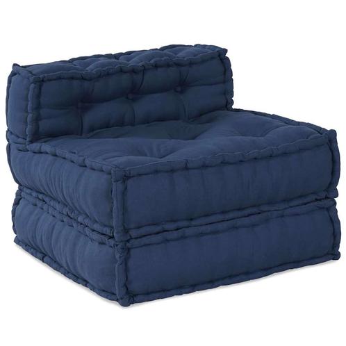 vidaXL Kussen Blauw 70 x 70 x 54 cm Polyester, Huis en Inrichting, Woonaccessoires | Kussens, Nieuw, Verzenden