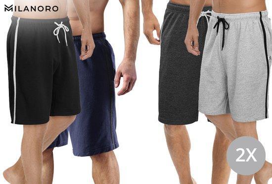 2dekans | Milanoro - M - Korte broek - 2-pack - Heren -, Kleding | Heren, Sportkleding, Ophalen of Verzenden